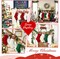Personalized Christmas Stocking with Leather Patches, Custom Name Family Christmas Stockings, 18” Large Knitted Xmas Stockings for Kids, Holiday and Fireplace Party Decoration - 3Pcs RW+GW+WR
